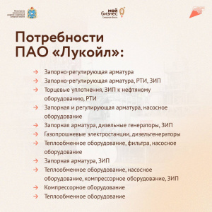 Как стать поставщиком: малому бизнесу Самарской области представят направления закупок ПАО «Лукойл»