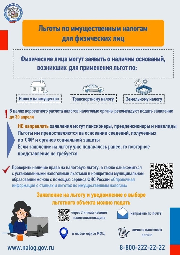 Льготы по имущественным налогам для физических лиц 